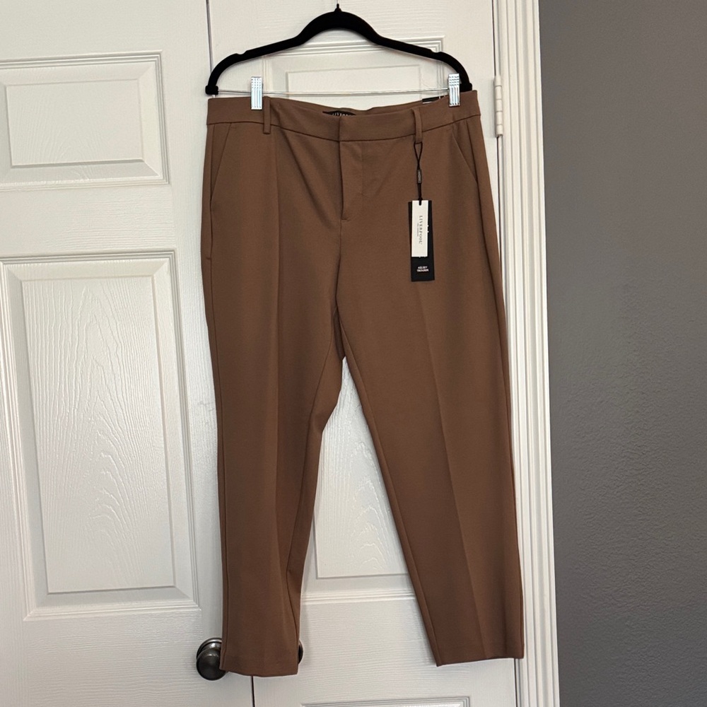 Liverpool petite Kelsey Women's Brown Trousers